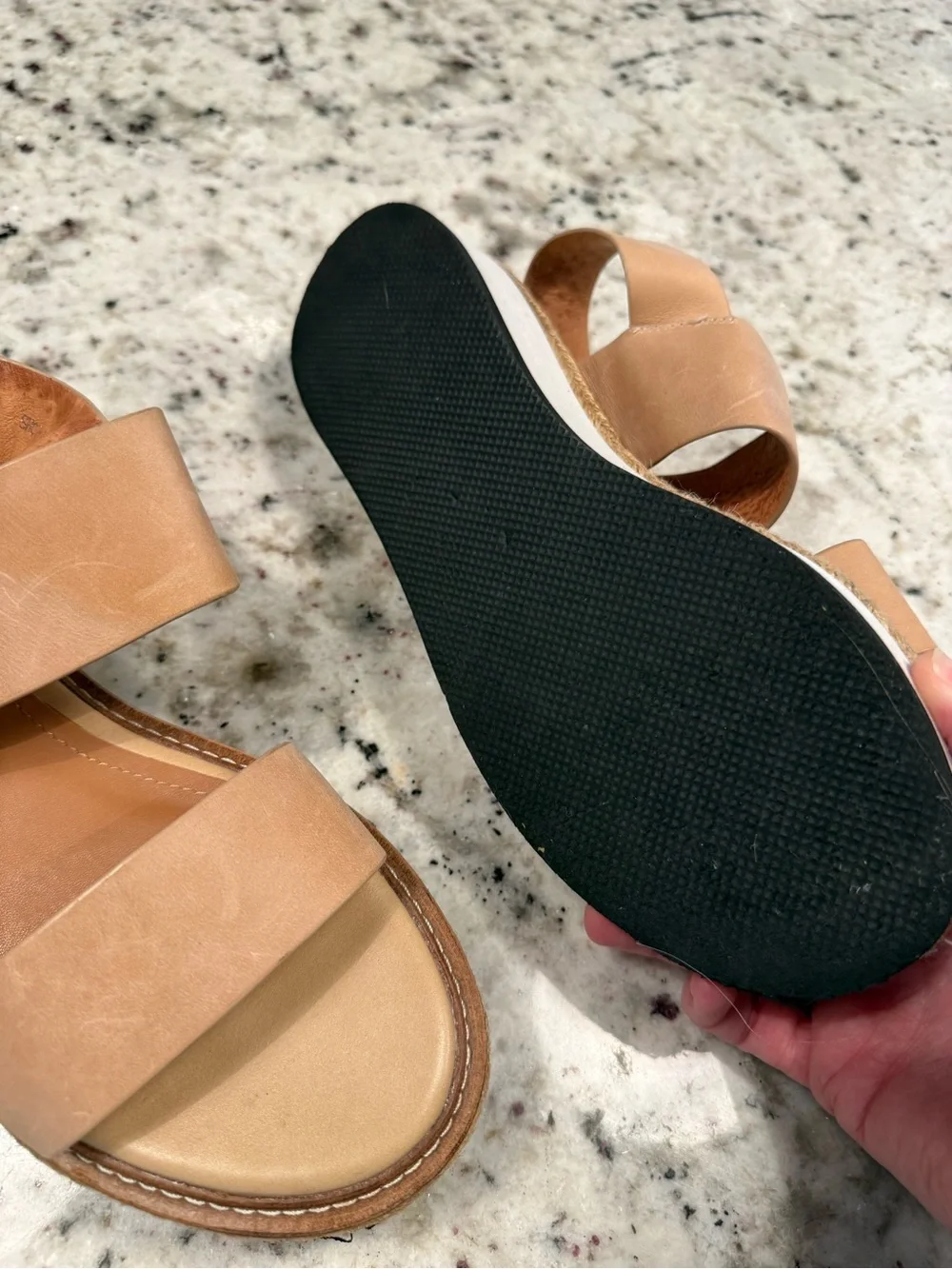ALIAS MAE x Revolve - Niche Platform Sandal Natural Leather 8 or 38